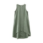 Women's Asymmetrical Linen Tank Top Dresses