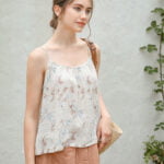 Women's Linen Floral Camisole with Commuter Style