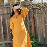 Women's Mandarin Collar Long Sleeve Shirt photo review